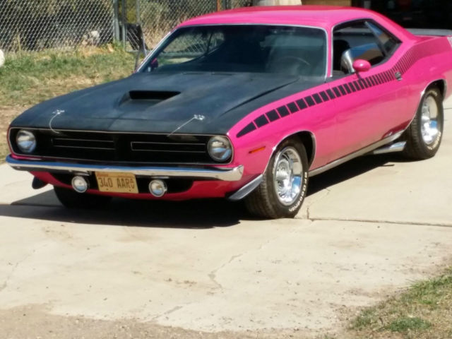 1970 AAR NUMBERS MATCHING TRANS AM CUDA PANTHER PINK ORIG EF8 CAR 340 6PACK! 1970 Plymouth Barracuda