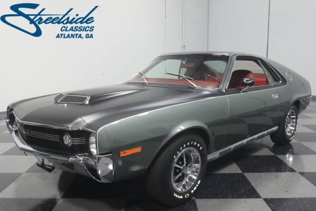 1970 AMC AMX Go Package 26822 Miles Silver Fastback 390 V8 Automatic 1970 AMC AMX Go Package