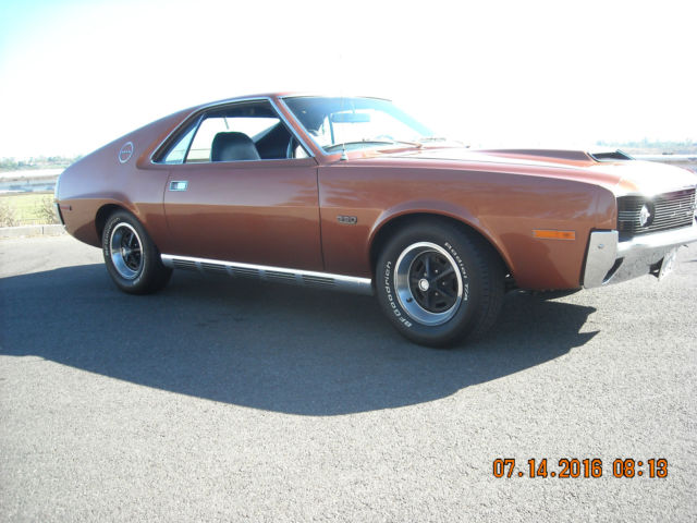 1970 AMX 390 GO PACK CAR..65000 ORIGINAL MILES..CALIFORNIA CAR 1970 AMC AMX 390 GO PPACK CAR