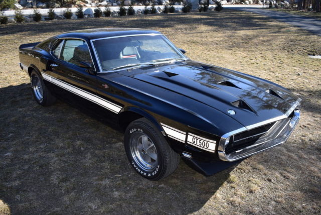 1970 Black GT500 428 Cobra Jet 4 Speed Low Miles Original Car 1970 Shelby GT500