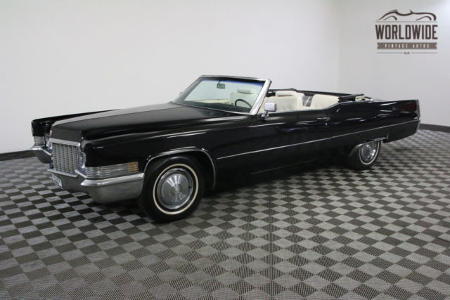 1970 Black ONE OWNER 108K CONVERTIBLE! 1970 Cadillac DE VILLE ONE OWNER 108K CONVERTIBLE