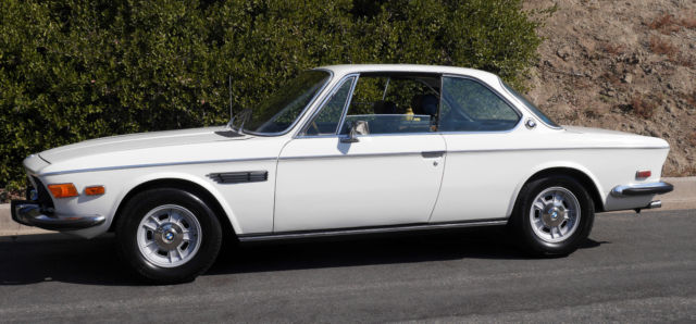 1970 BMW 2800CS E9 WHITE OEM SUNROOF, AC, ALLOYS - 3.0 CS CSI CSL