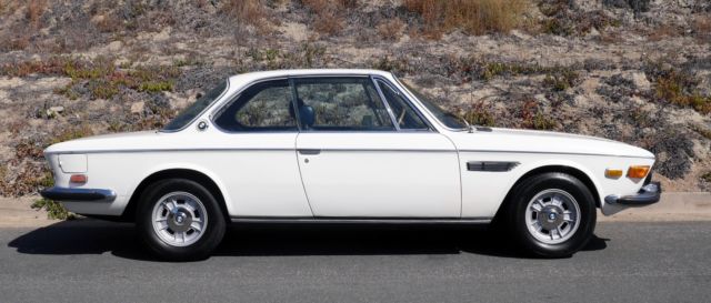 1970 BMW 2800CS E9 WHITE OEM SUNROOF, AC, ALLOYS - 3.0 CS CSI CSL - photo 2