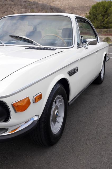1970 BMW 2800CS E9 WHITE OEM SUNROOF, AC, ALLOYS - 3.0 CS CSI CSL - photo 5