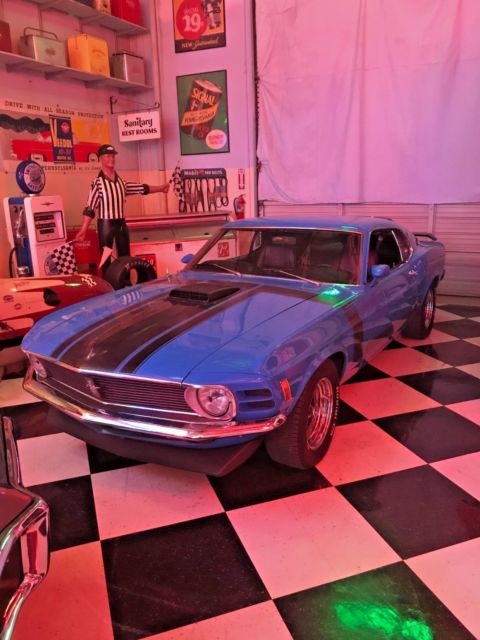 1970 Boss 302 Grabber Blue 1970 Ford Mustang Deluxe