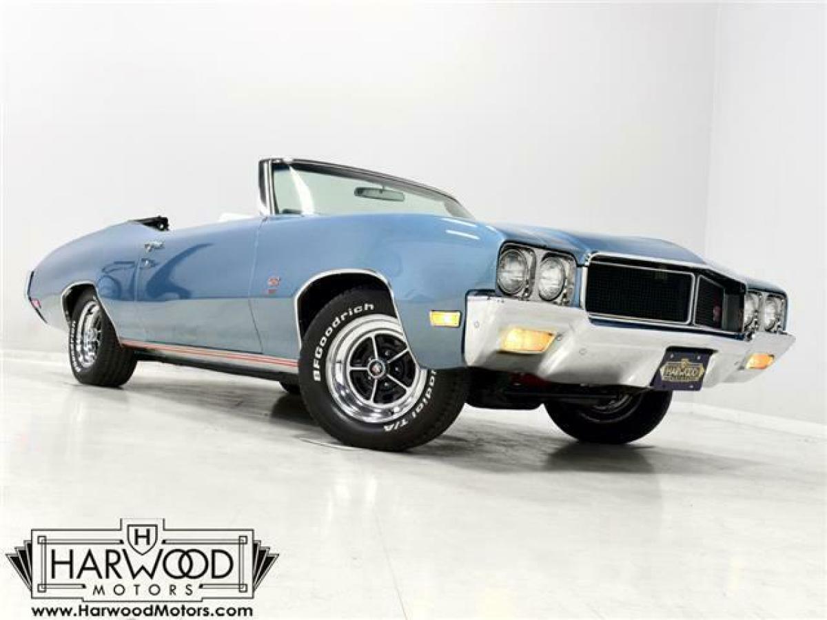 1970 Buick GS 455 Convertible 15342 Miles Gulfstream Blue Convertible 455 cubic 1970 Buick GS 455 Convertible