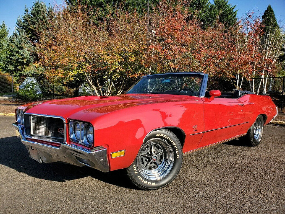 1970 Buick GS 455 Convertible - Fire Red w/ Black Pwr Top - Automatic - Pwr Str 1970 Buick GS 455 Convertible