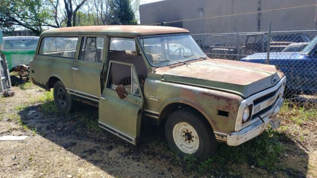 1970 c-10 suburban 3/4 ton 2wd 8 lug c10 c20 original title ac truck 292 3 door 1970 Chevrolet Suburban c20 custom