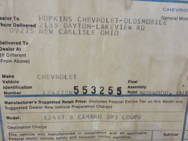 1970 Chevrolet Camaro - photo 6