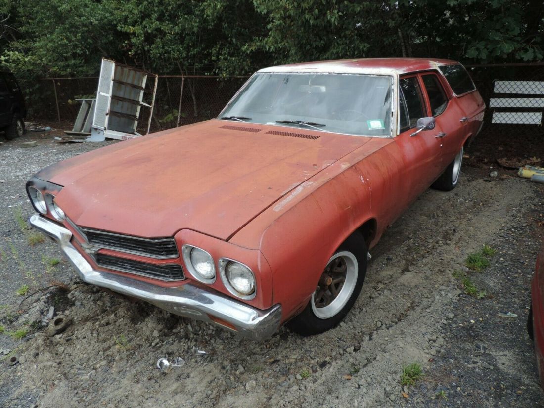 1970 CHEVELLE CONCOURS WAGON PROJECT NEEDS RESTORATION NO TITLE 1970 Chevrolet Chevelle