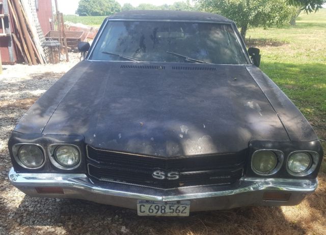 1970 Chevelle Malibu, 2 door/hard top, Needs complete restoration! 1970 Chevrolet Chevelle Malibu