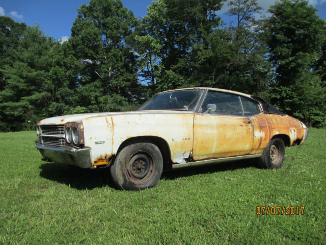 1970 Chevrolet Chevelle NUMBERS MATCHING ALL ORIGINAL PS PB AT BARN FIND - photo 3