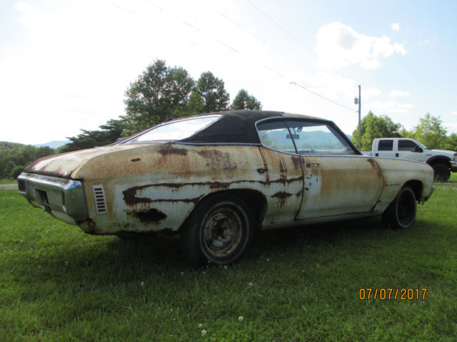 1970 Chevrolet Chevelle NUMBERS MATCHING ALL ORIGINAL PS PB AT BARN FIND - photo 7
