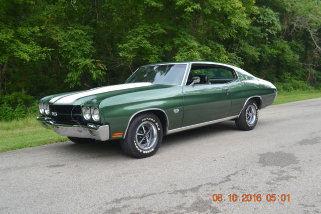 1970 CHEVELLE SS 396 AUTO SOLID TEXAS CAR SHOW QUALITY FOREST GREEN VERY NICE 1970 Chevrolet Chevelle SUPER SPORT SS