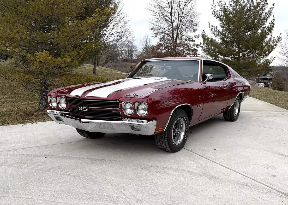 1970 CHEVELLE SS 454 4SPD 12 BOLT F41 PS PDB TACH GAUGES FLAPPER BLACK CHERRY 1970 CHEVROLET SS CHEVELLE SS 454 4SPD 12 BOLT PS PDB TACH GAUGE