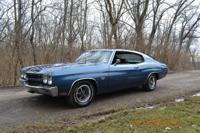 1970 CHEVELLE SS 454 4SPD BUCKETS SOLID TEXAS CAR BEAUTIFUL FATHOM BLUE NICE 1970 Chevrolet Chevelle SUPER SPORT SS