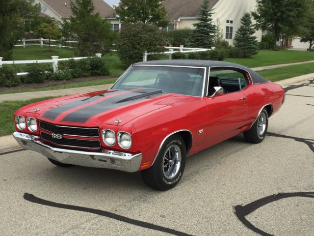 1970 Chevelle SS 454 Cranberry Red Black stripes, Very Very Nice 1970 Chevrolet Chevelle