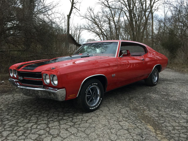 1970 CHEVELLE SS 502 4SPD AWESOME RUST FREE METAL GORGEOUS RED ON RED GREAT CAR 1970 Chevrolet Chevelle SUPER SPORT