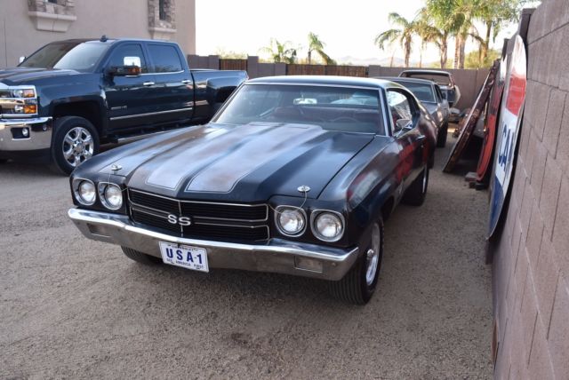 1970 Chevrolet Chevelle SS454 LS5 Tuxedo Black "Ultimate Day II Barn Find" - photo 3