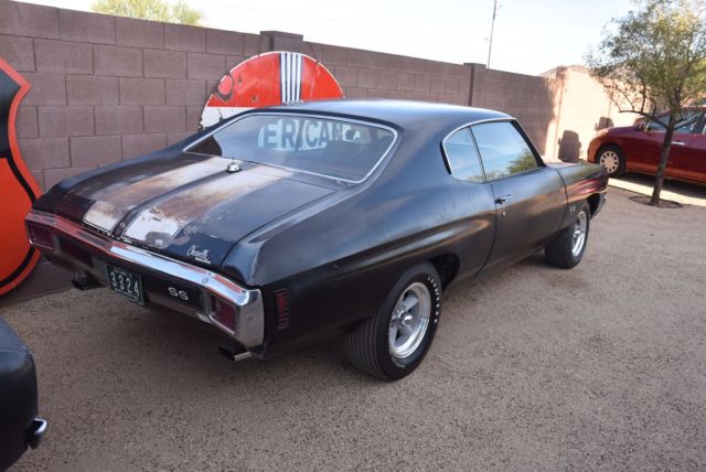 1970 Chevrolet Chevelle SS454 LS5 Tuxedo Black "Ultimate Day II Barn Find" - photo 4