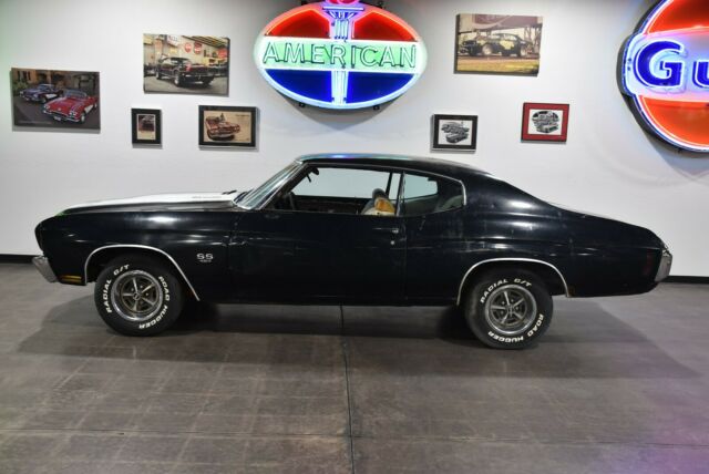 1970 Chevrolet Chevelle SS454 LS6 M22 4.10, Original Tuxedo Black paint!!! - photo 2