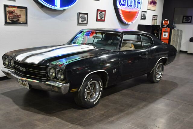 1970 Chevrolet Chevelle SS454 LS6 M22 4.10, Original Tuxedo Black paint!!! - photo 3