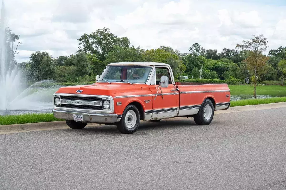 1970 Chevrolet C10 454 Big Block Supercharged Farm Truck Orange 1970 Chevrolet C-10 454 Big Block Supercharged Farm Truck