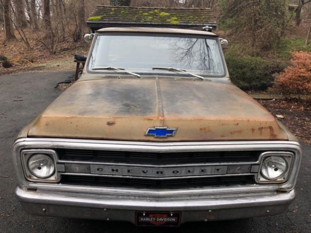 1970 Chevrolet C10 Pickupo Truck Fleetside Long Bed Shop Truck Patina Farm Chevy 1970 Chevrolet C-10