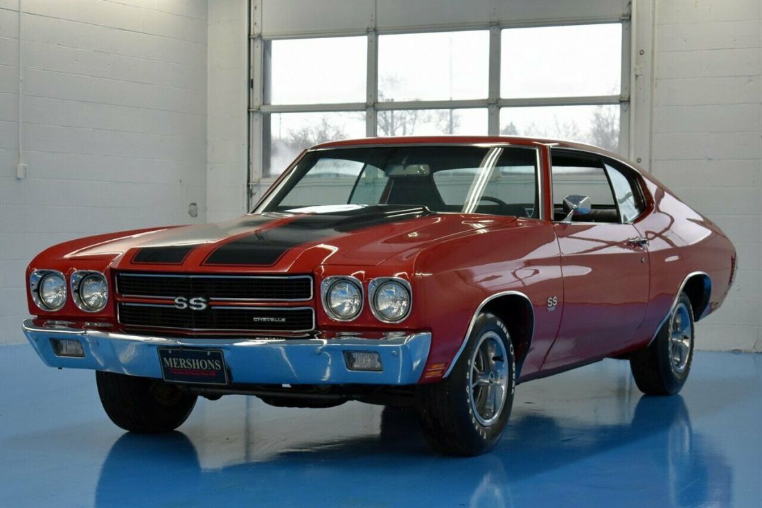1970 Chevrolet Chevelle SS 396, 4 Speed, Cranberry Red, PS, PB. 1970 Chevrolet Chevelle SS
