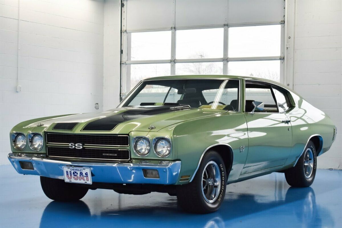 1970 Chevrolet Chevelle SS 396, Rare Green Mist, #'s Match, Orig. Build Sheet! 1970 Chevrolet Chevelle