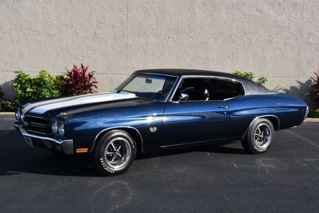 1970 Chevrolet Chevelle SS 454 4-Speed 450hp PS PB 0 Dark Blue Coupe 454C.I. 4-S 1970 Chevrolet Chevelle SS 454 4-Speed 450hp PS PB