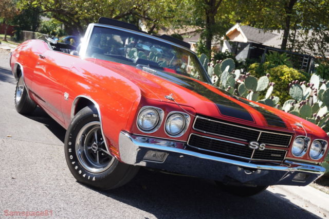 1970 Chevrolet Chevelle SS 454 LS5 Convertible Cranberry Red #'s matching rare 1970 Chevrolet Chevelle Super Sport