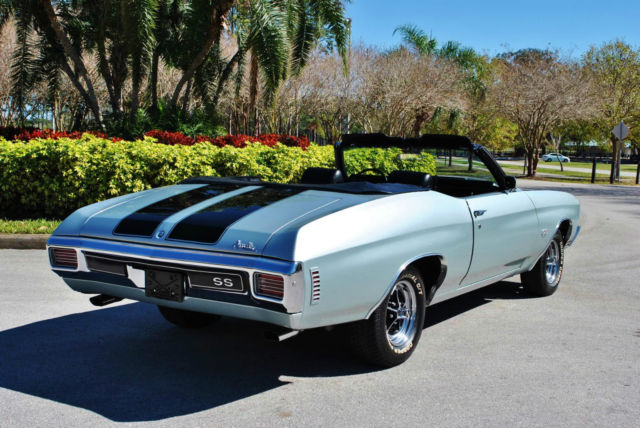 1970 Chevrolet Chevelle SS Convertible 396 V8 Factory Air! Bucket Seats! - photo 3