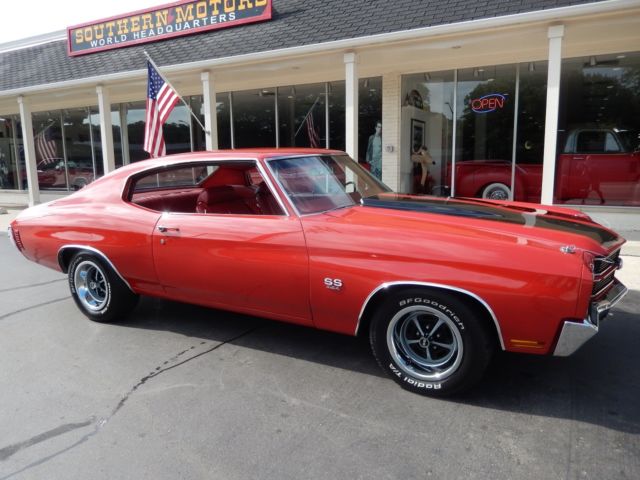 1970 Chevrolet Chevelle SS Cranberry red 454 factory A/C 12 bolt Ready to Cruise 1970 Chevrolet Chevelle SS