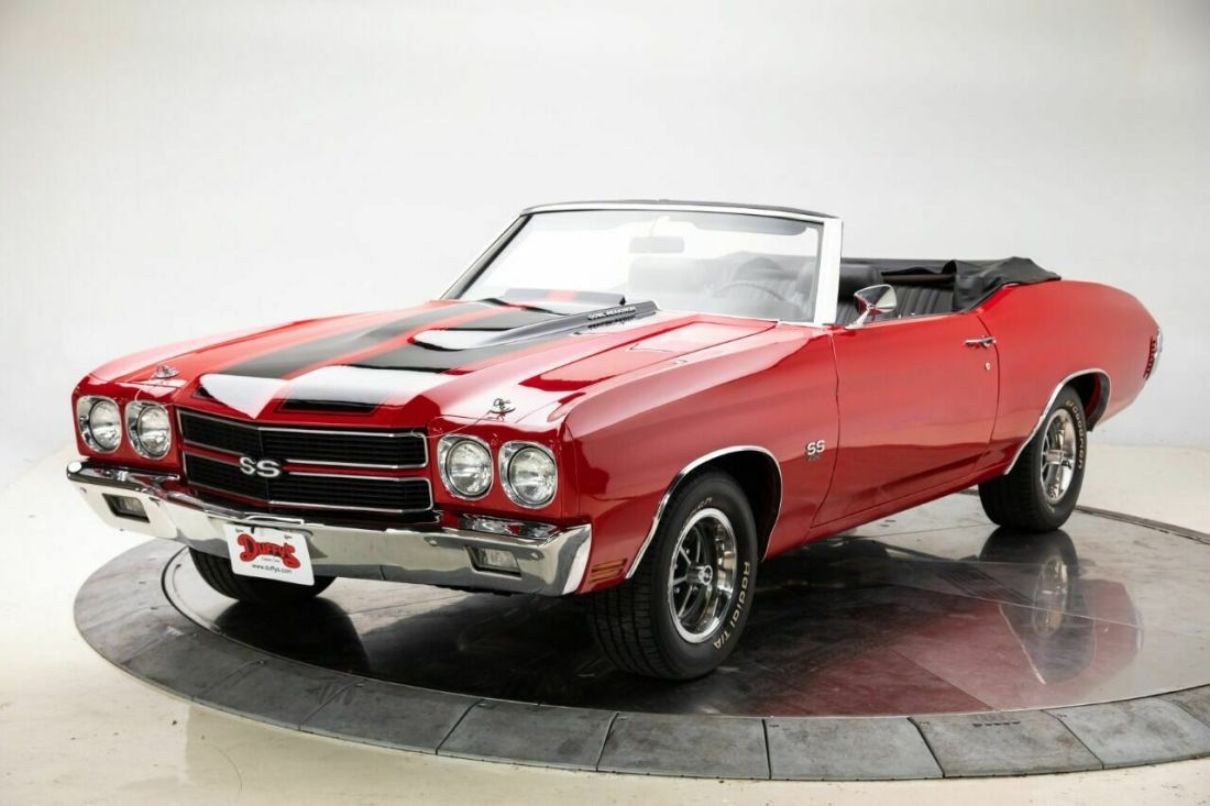 1970 Chevrolet Chevelle SS V8 454 Manual 4-Speed Convertible Cranberry Red 1970 Chevrolet Chevelle SS
