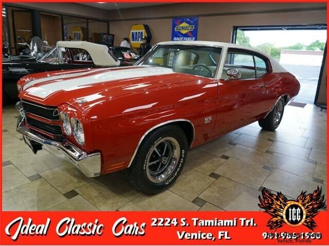 1970 Chevrolet Chevelle SS396 9,999 Miles Cranberry Red & White 1970 Chevrolet Chevelle SS396
