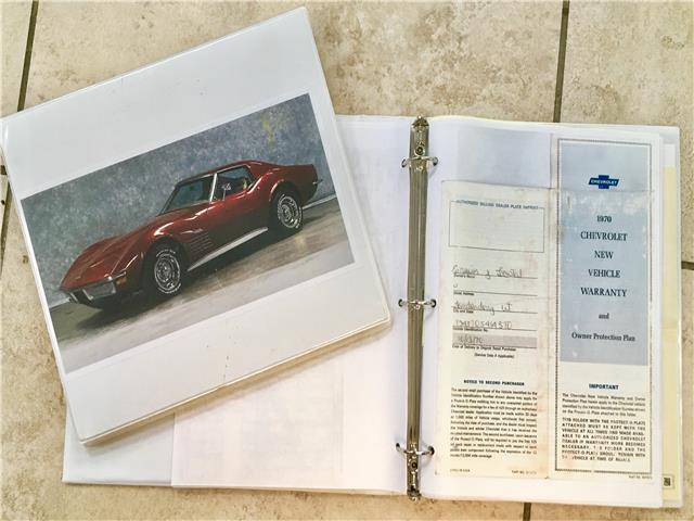 1970 Chevrolet Corvette Coupe Completely Restored w/2 Full Binders of Docs - photo 7