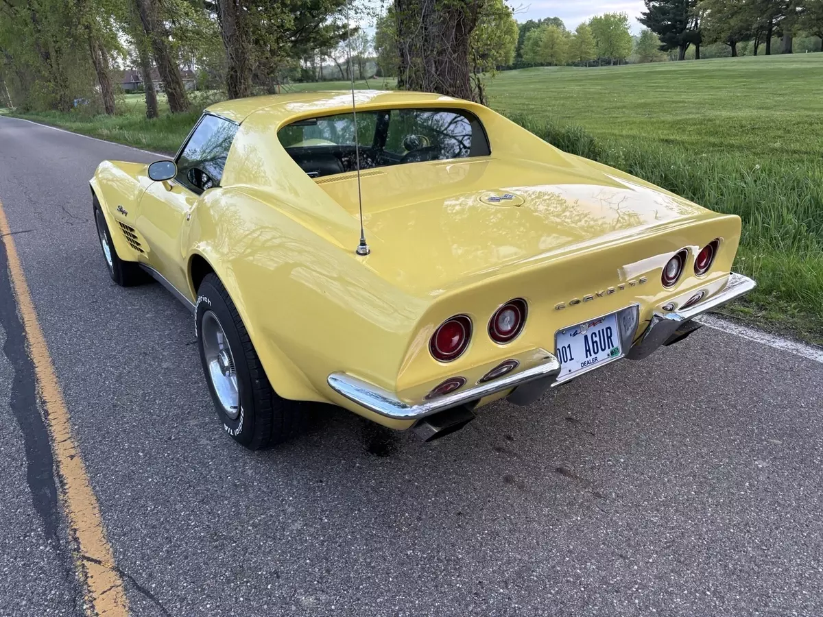 1970 Chevrolet Corvette Coupe Yellow numbers matching 1970 Chevrolet Corvette numbers matching