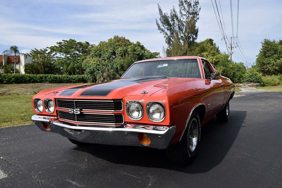 1970 Chevrolet El Camino 396/350 HP TH350 Automatic Factory A/C Frame Off Rest 1970 Chevrolet El Camino 396/350 HP