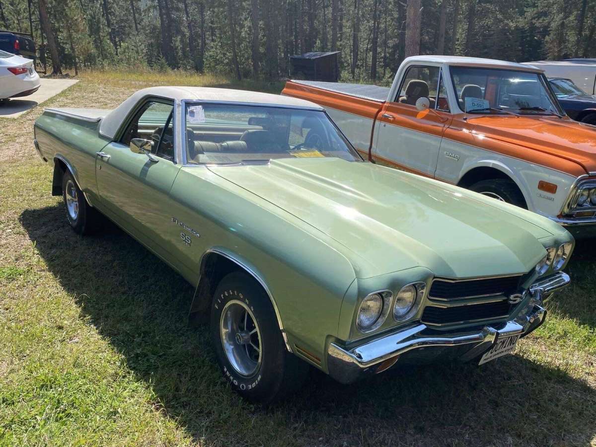 1970 Chevrolet El Camino SS 88295 Miles Green Pickup 8 Cyl, Automatic 1970 Chevrolet El Camino SS