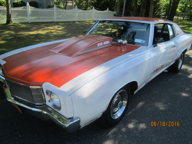 1970 Chevrolet Monte carlo rally rims 76 350 4 bbl Corvette engine B+M aut shift 1970 Chevrolet Monte Carlo monte carlo