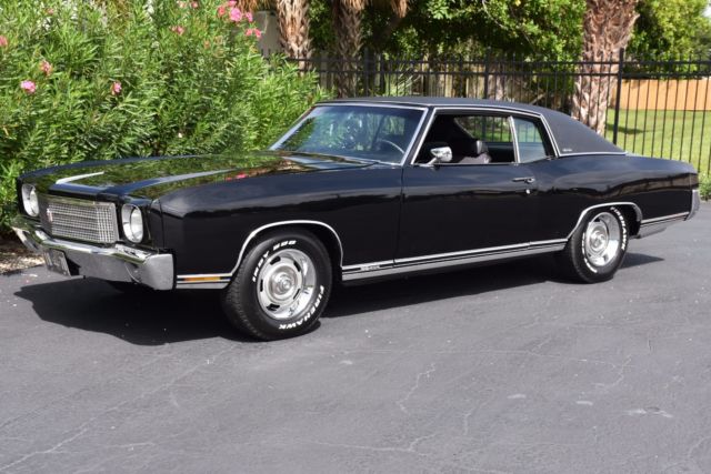 1970 Chevrolet Monte Carlo Real SS454 0 Black 2 dr 400 Turbo 1970 Chevrolet Monte Carlo Real SS454