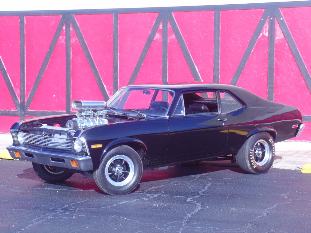 1970 Chevrolet Nova SUPERCHARGED 355-BLACK ON BLACK BEAST!- SEE VIDEO - photo 2