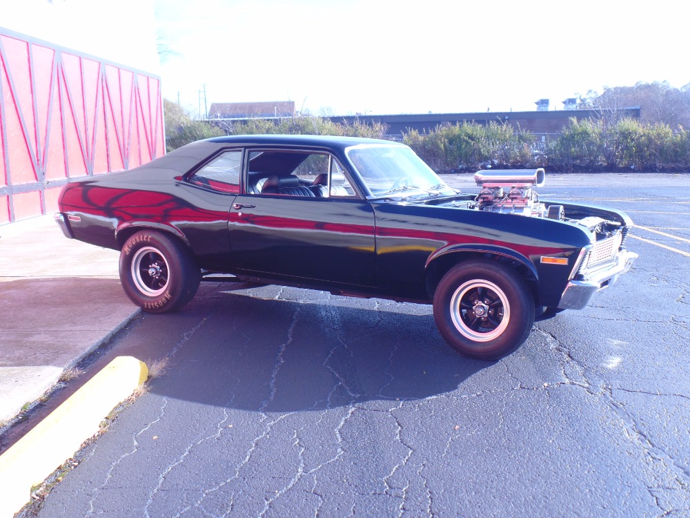 1970 Chevrolet Nova SUPERCHARGED 355-BLACK ON BLACK BEAST!- SEE VIDEO - photo 8