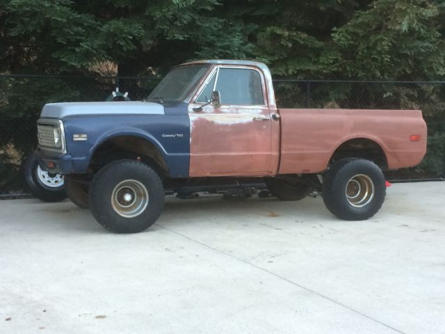 1970 Chevy 4x4 Shortbed Truck with 1972 Front Clip Pickup Short Bed swb pick up 1970 Chevrolet C/K Pickup 1500