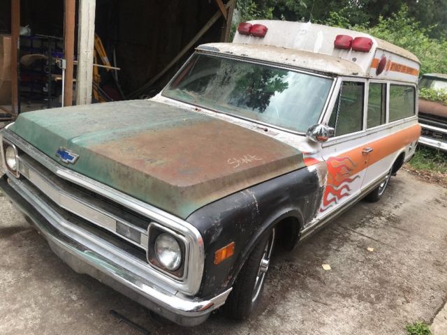 1970 chevy c10 suburban ambulance rat rod hot rod 1970 Chevrolet Suburban