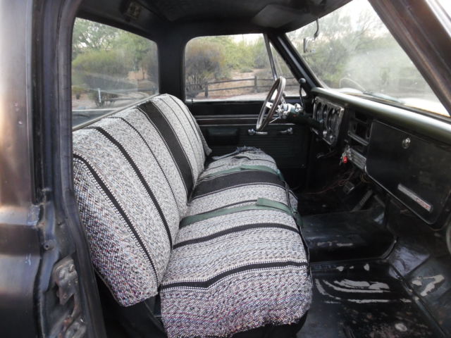1970 Chevrolet C-10 SB CST - Rare - Factory 396,AT,AC- Factory Black - photo 13
