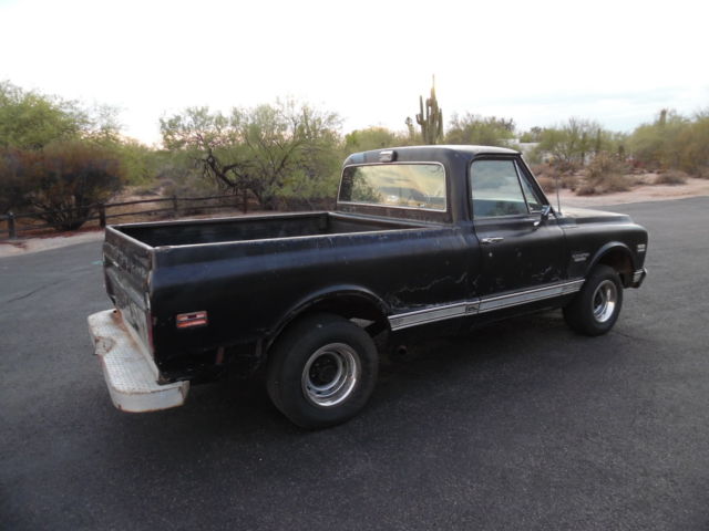 1970 Chevrolet C-10 SB CST - Rare - Factory 396,AT,AC- Factory Black - photo 5