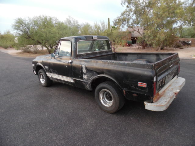 1970 Chevrolet C-10 SB CST - Rare - Factory 396,AT,AC- Factory Black - photo 6