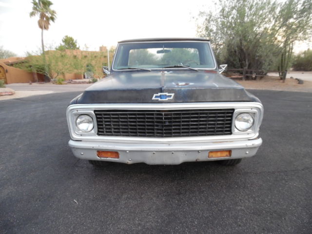 1970 Chevrolet C-10 SB CST - Rare - Factory 396,AT,AC- Factory Black - photo 7
